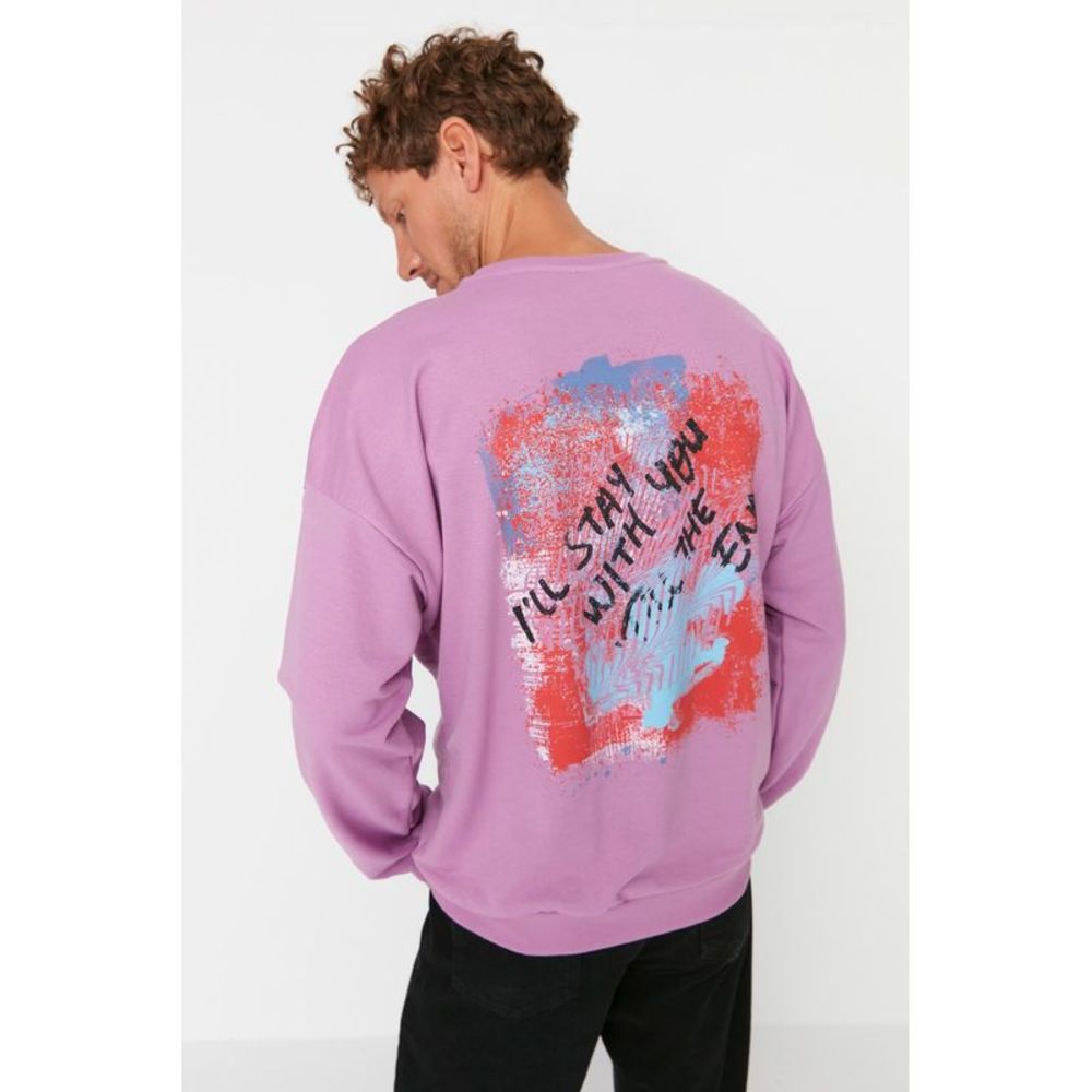 NWT Trendyol Men Oversize Crew neck Knit Sweatshirt